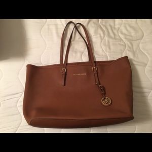 Michael Kors Jet Set Large Saffaino Leather