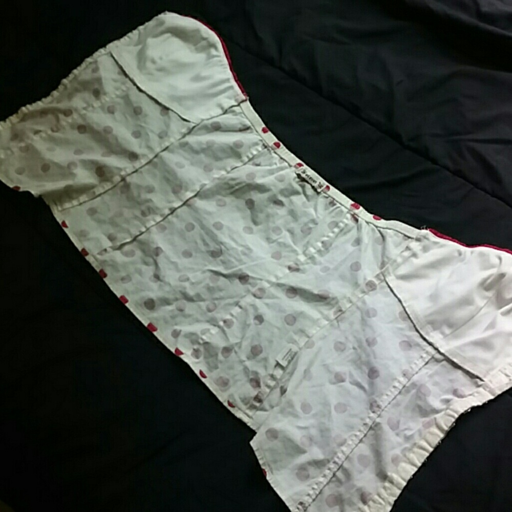 Polka dot bustier top M - Picture 5 of 6