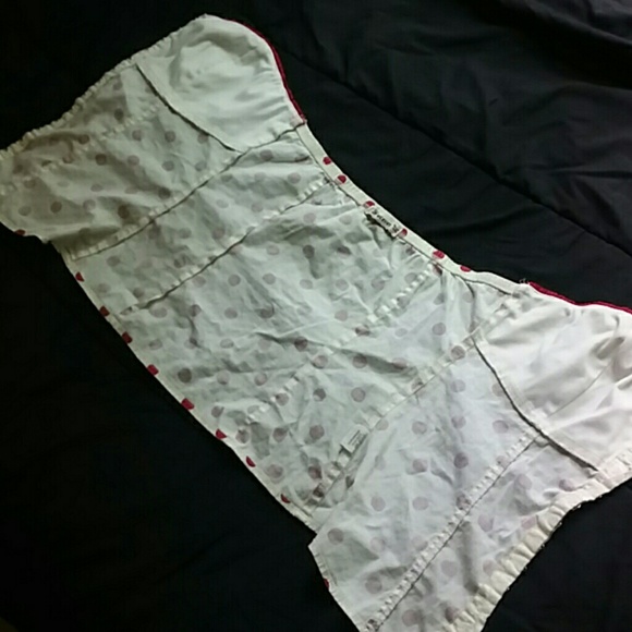 Polka dot bustier top M - Picture 5 of 6