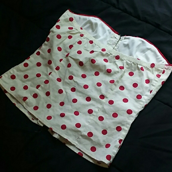 Polka dot bustier top M - Picture 6 of 6