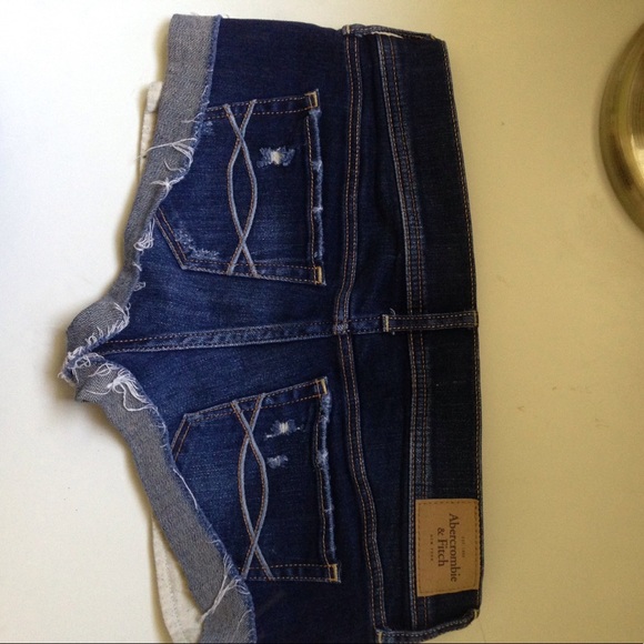 Abercrombie Distressed Denim Shorts - Picture 2 of 8
