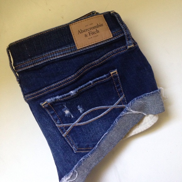 Abercrombie Distressed Denim Shorts - Picture 3 of 8
