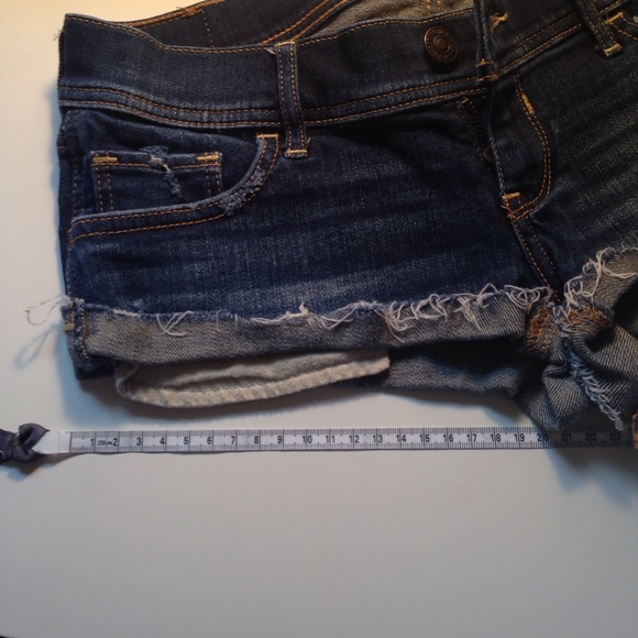 Abercrombie Distressed Denim Shorts - Picture 7 of 8