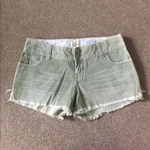 Abercrombie & Fitch Corduroy Cut-Off Shorts