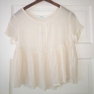 Urban Outfitters cream blouse