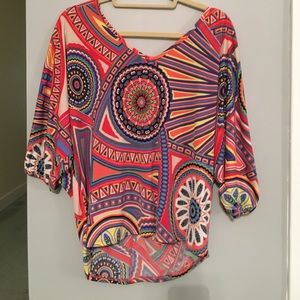 3/4 sleeve, colored top