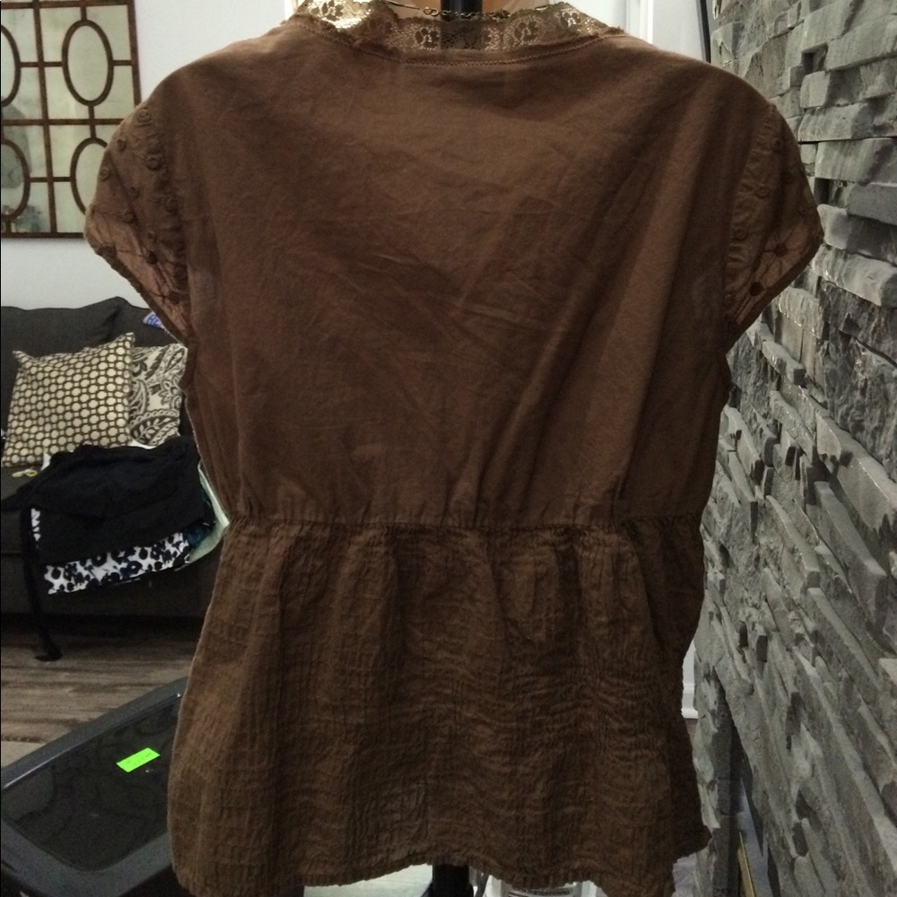 🦃 DONATED Bandolino cap sleeve blouse - Picture 4 of 5