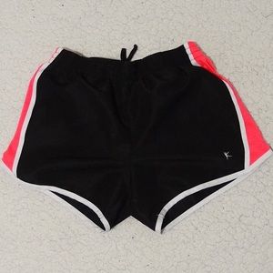 Black & Coral Workout shorts