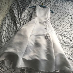 First Communion dress with hairpiece