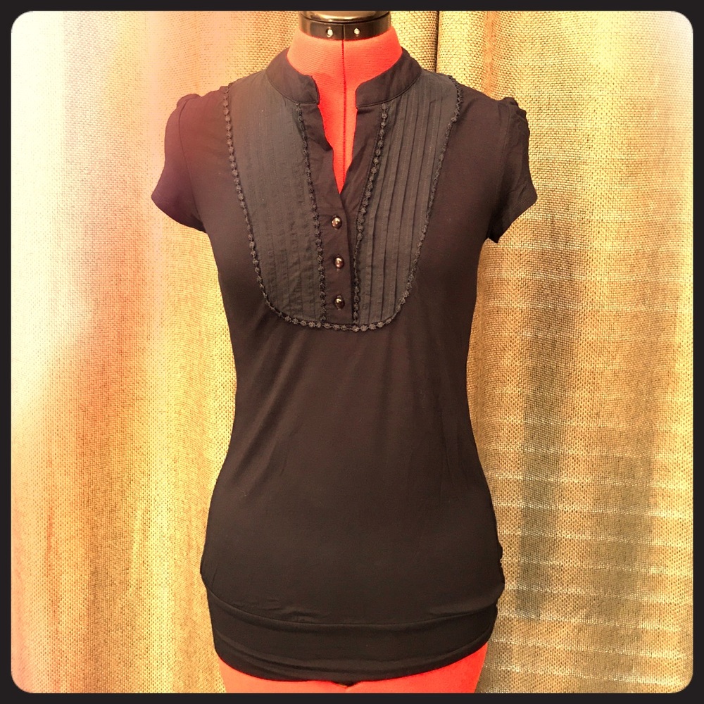 Forever 21 XXI Navy Blue Stretch Tank Shirt Top