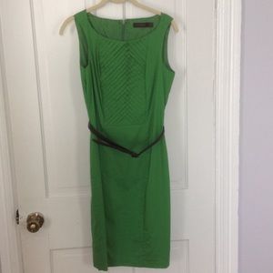 Green Sheath Dress with Belt (NWT)