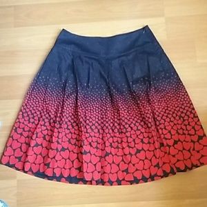 ❗SALE❗NWT! Little Hearts Pleated Midi Skirt