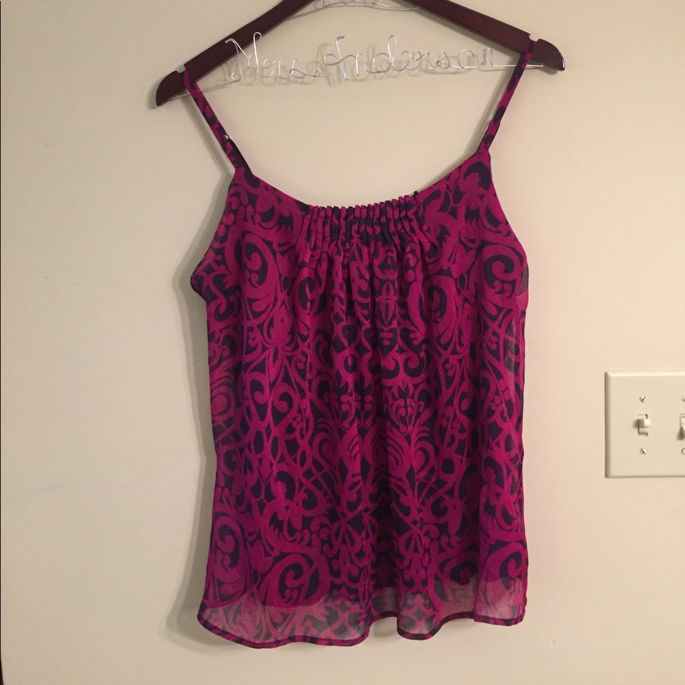 Navy and Pink Tank Top