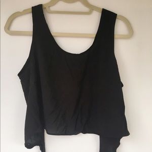 Adorable black crop top! Never worn!