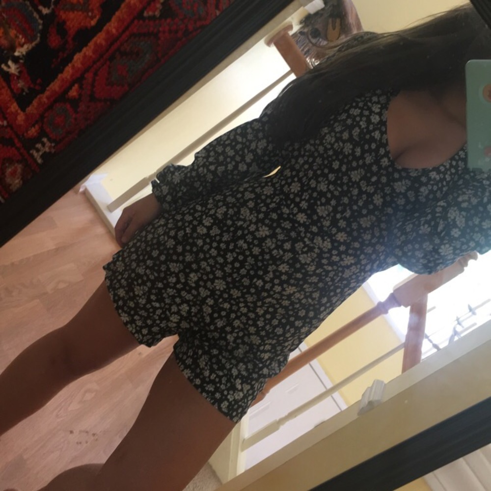 Floral print romper