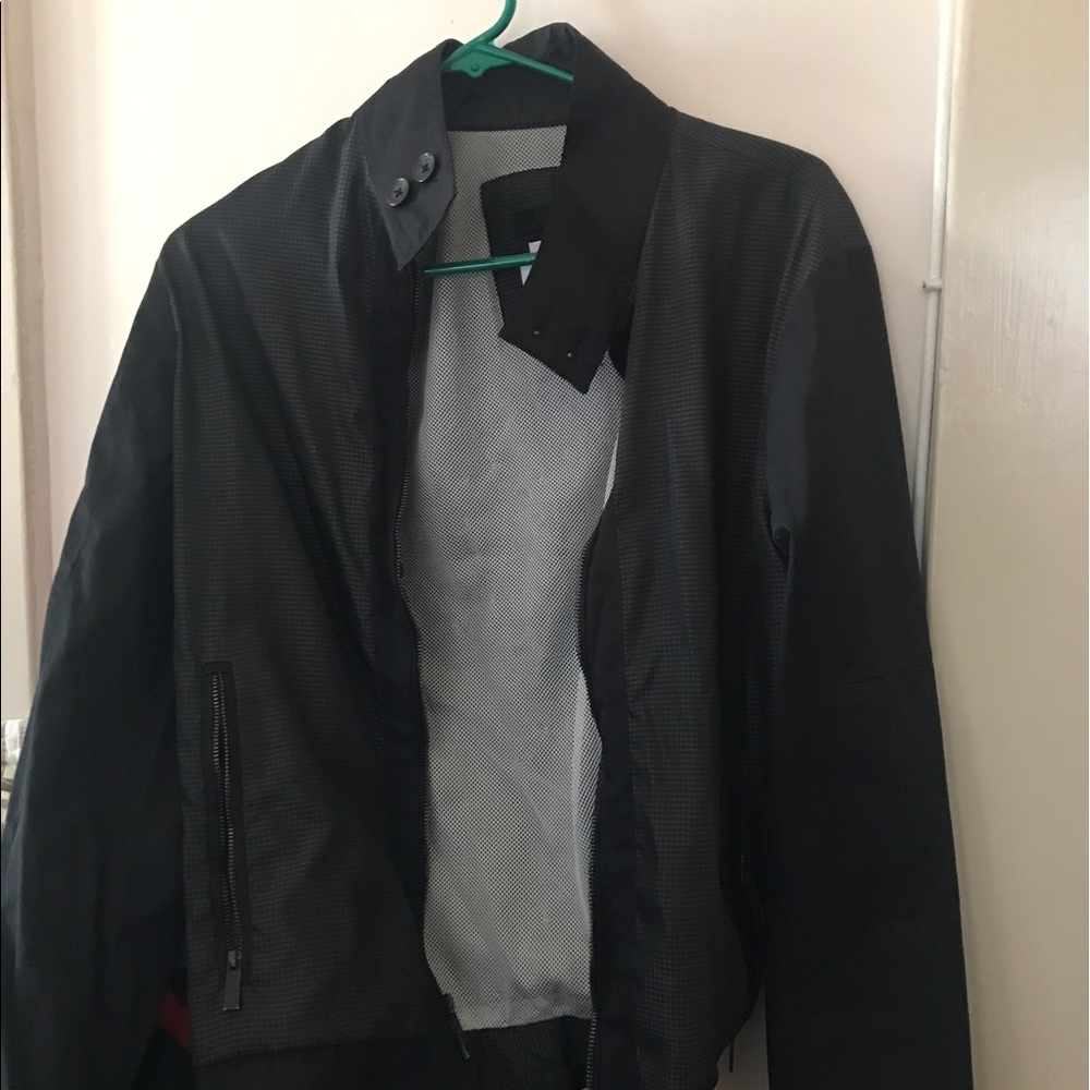 black calvin klein slim fit women's windbreaker