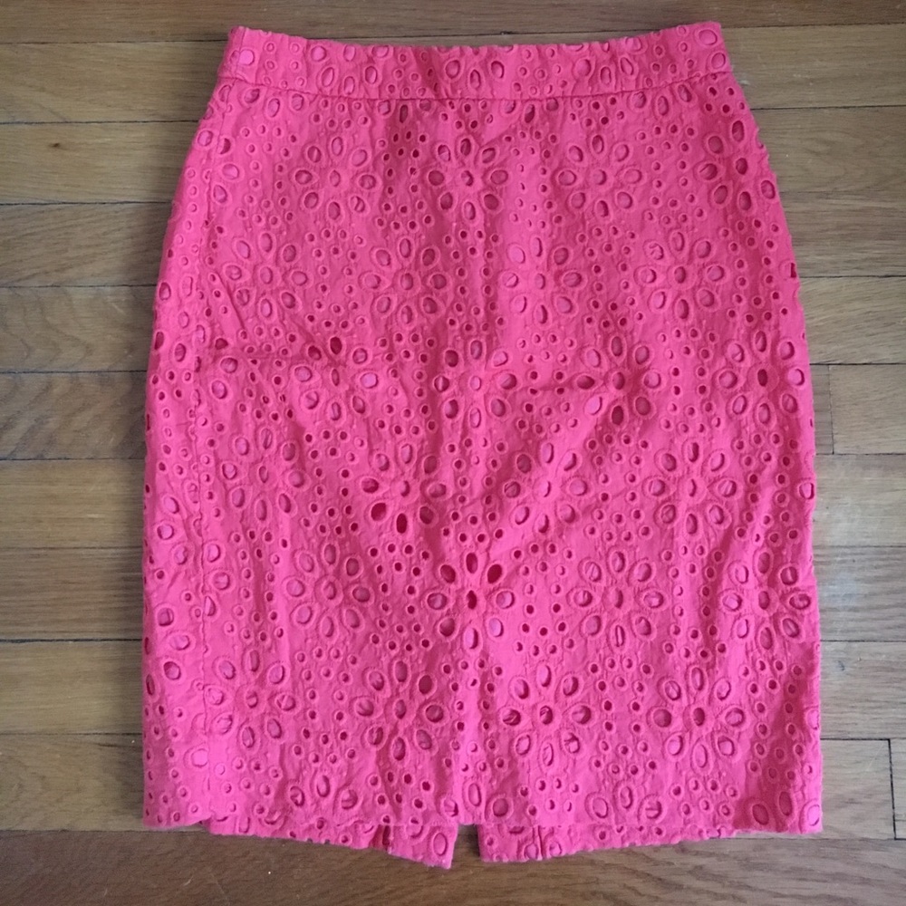 J.Crew Coral Pencil Skirt 🔹