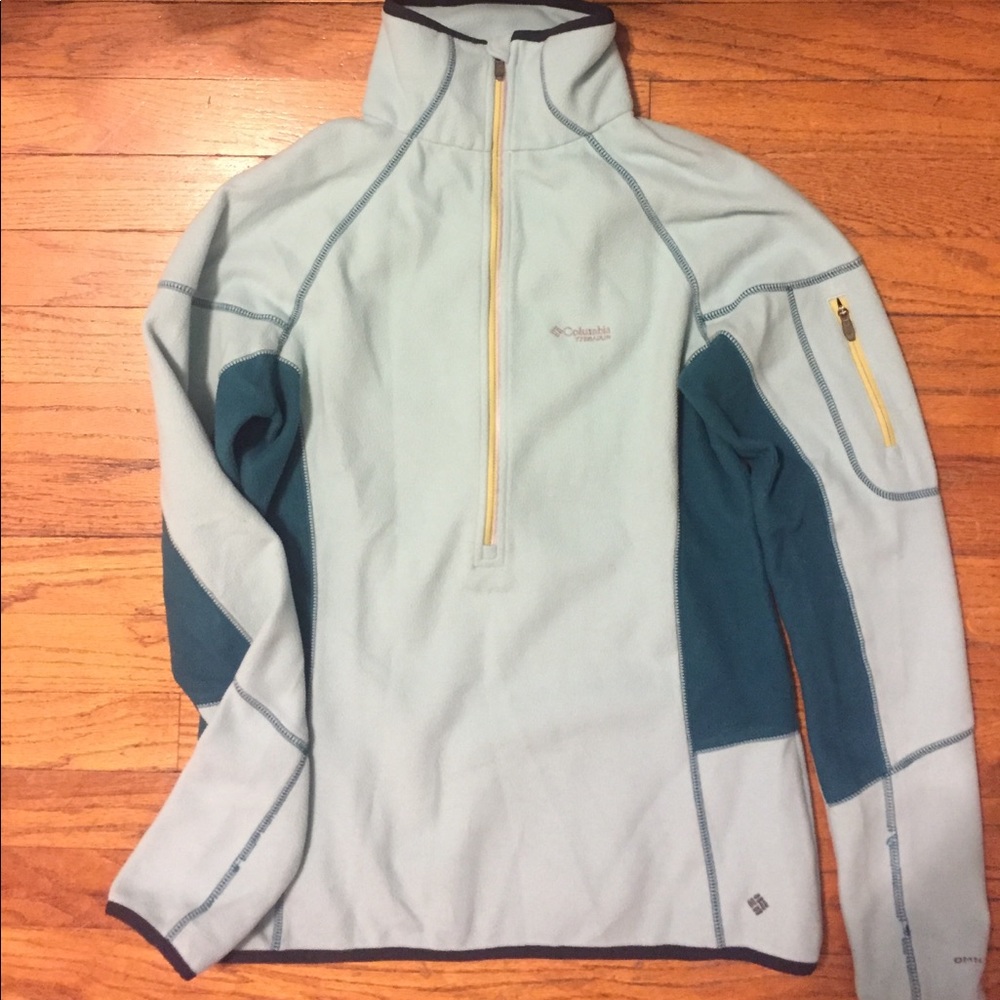 Women's Columbia Light Blue 1/4 Zip Pullover