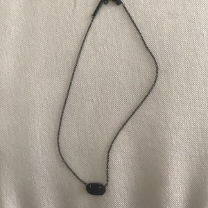RARE Kendra scott Elisa Drusy necklace all black