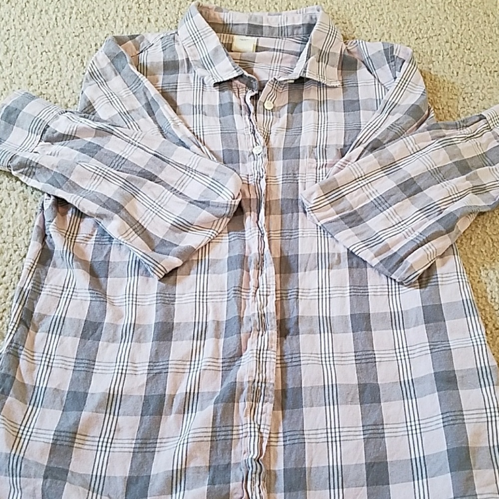 J.Crew Lightweight Flannel Perfect Shirt Size Med