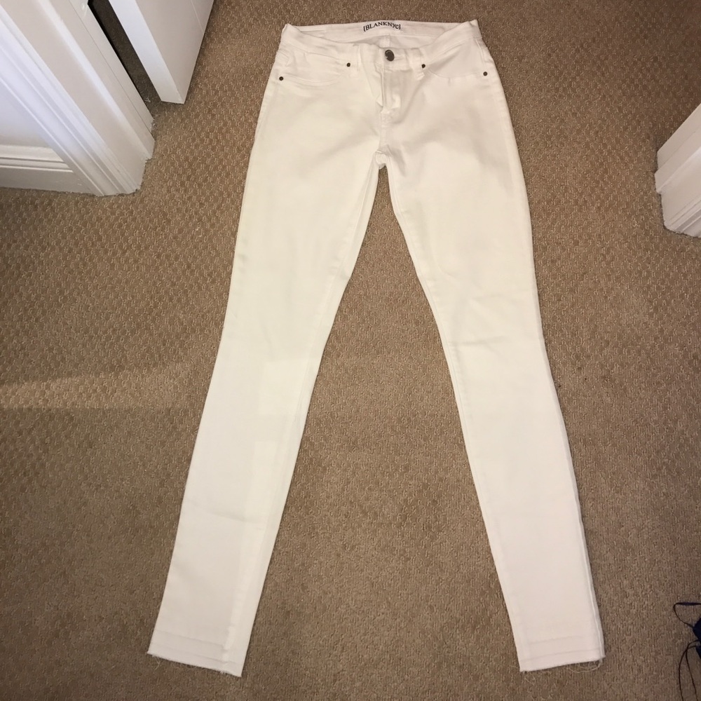 Blank white jeans