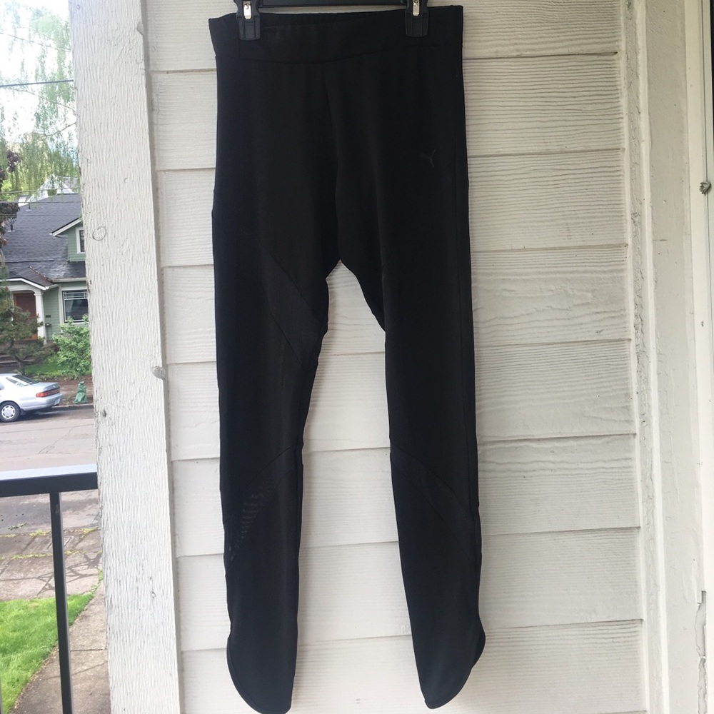 Puma black mesh legging