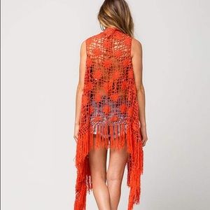 Full Tilt Crochet Vest Festival NWT L/XL