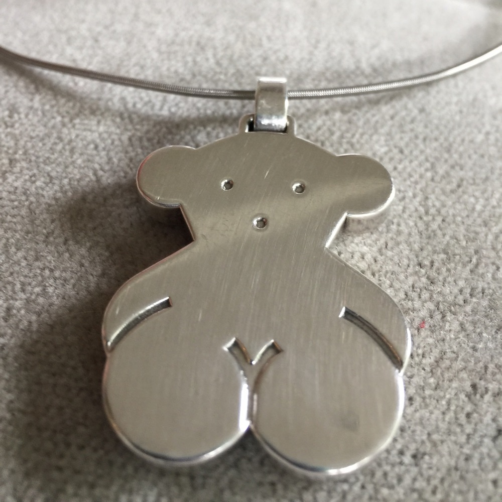 TOUS Silver Bear Pendant and Chain