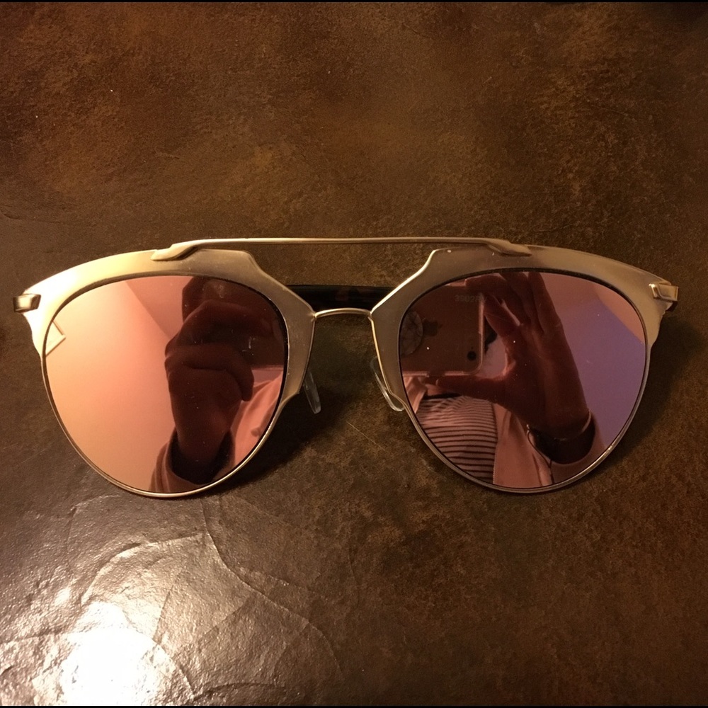 Designer *inspired* Rose gold sunglasses