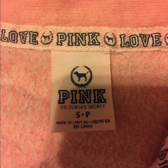 Victoria Secret Pink 1/4 Zip Pullover - Picture 2 of 3