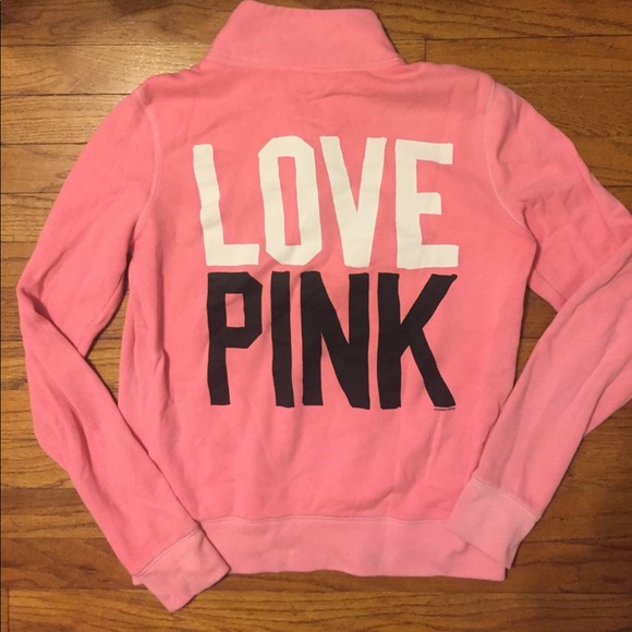 Victoria Secret Pink 1/4 Zip Pullover - Picture 3 of 3