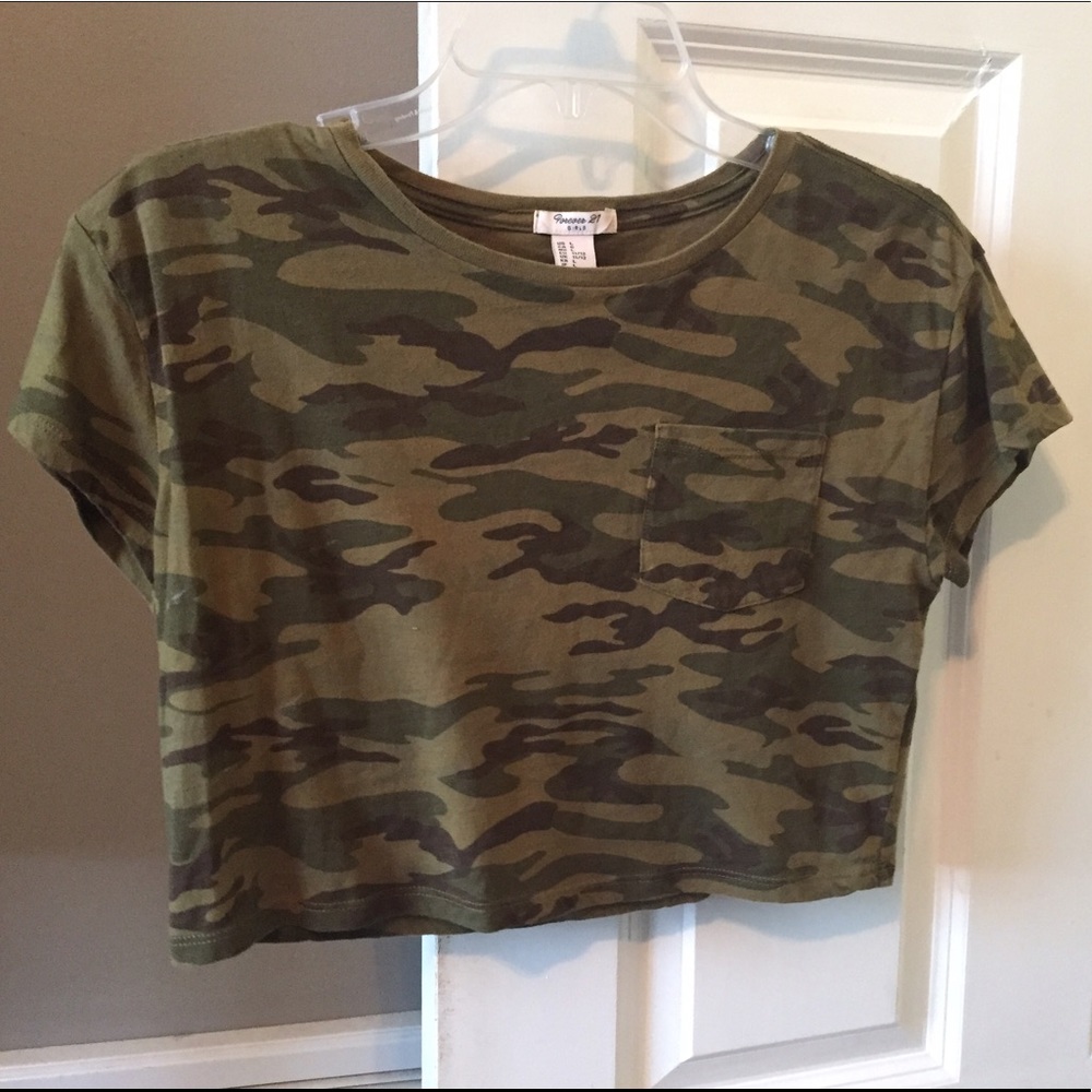 Camo Crop Top
