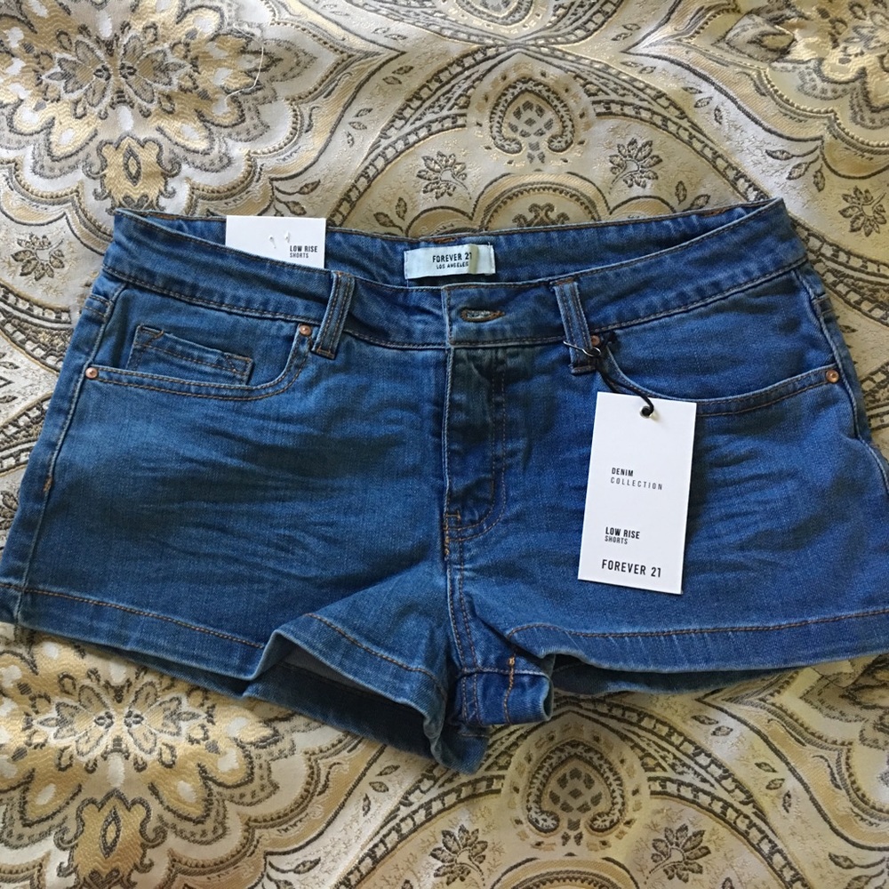 Denim shorts