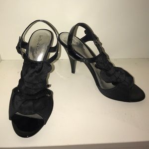 Kelly & katie black ruffle heels