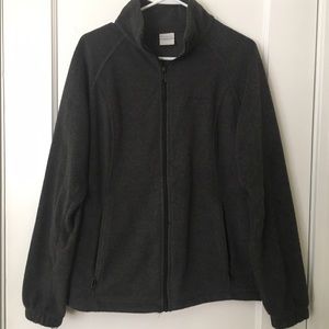 Gray Columbia fleece zip-up