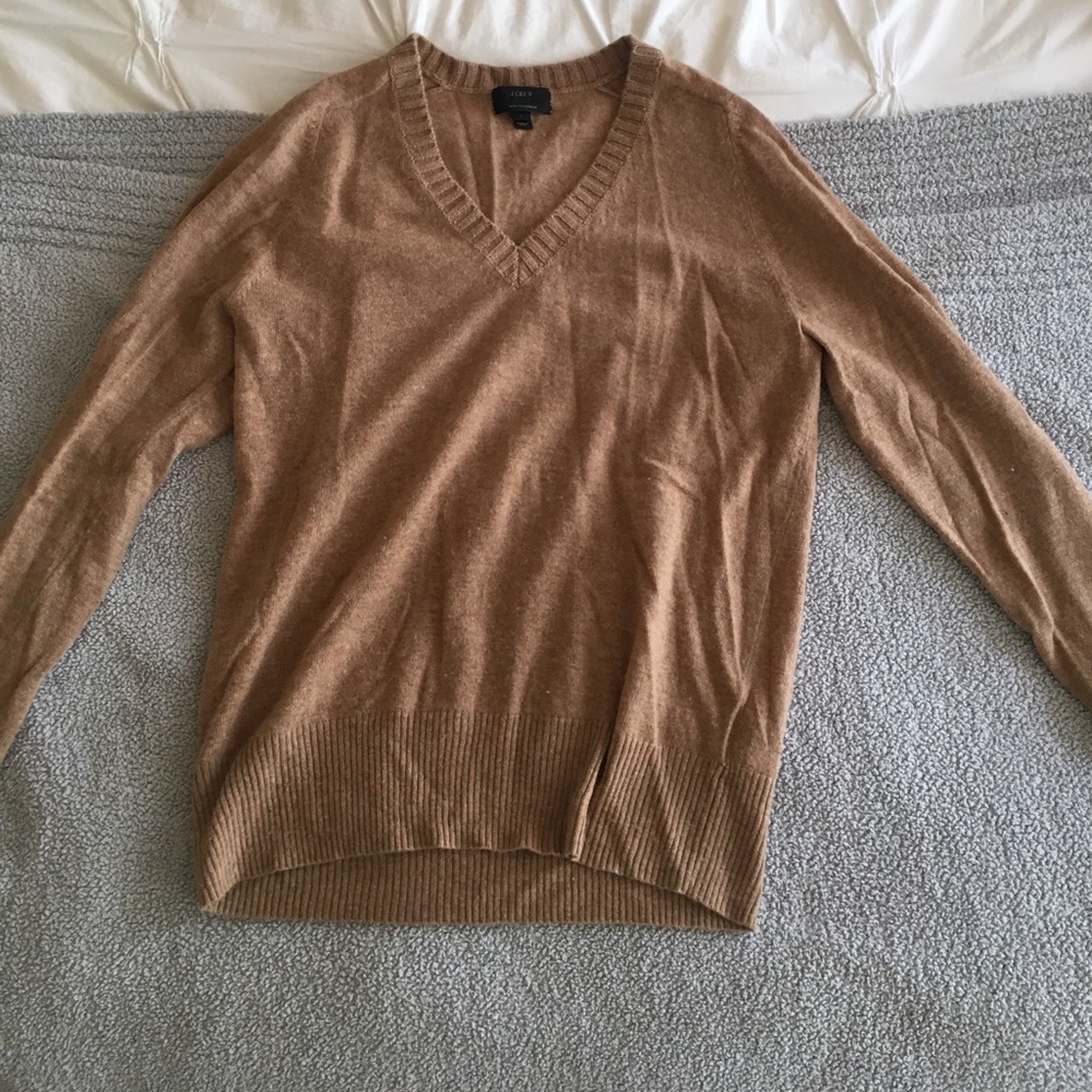 Jcrew cashmere blend pullover sweater