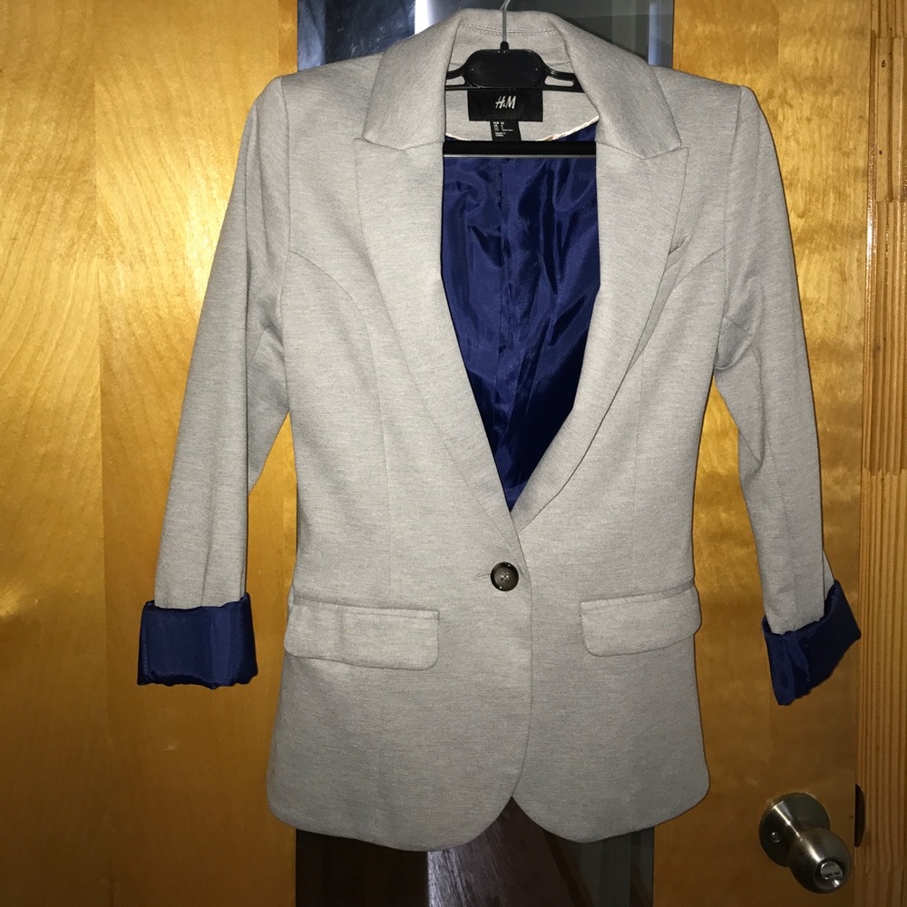 H&M gray blazer