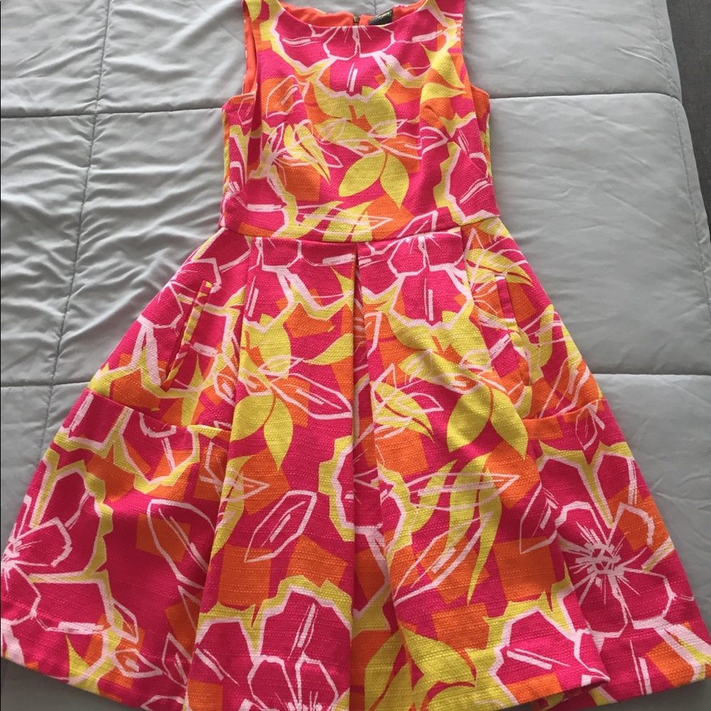 Bright floral print Taylor dress