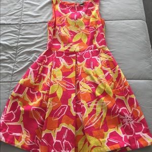 Bright floral print Taylor dress