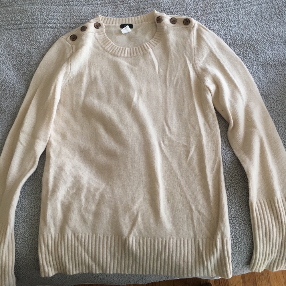 J. Crew cashmere, wool blend pullover sweater