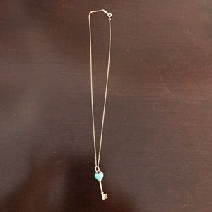 Tiffany Turquoise Heart Key Necklace