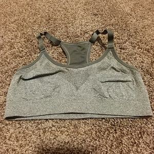 Grey sports bra