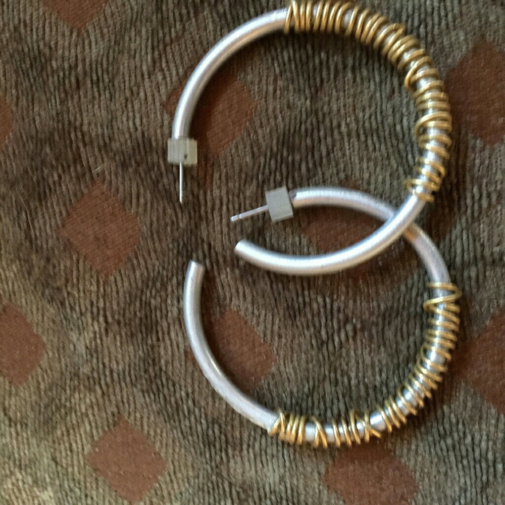 Hoop earrings. Very sylish