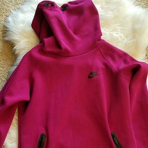 Nike Plum Pink Cowl Neck Hoodie