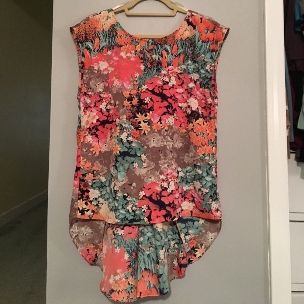 Floral, highlow top
