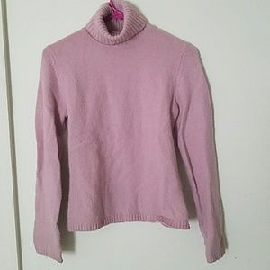 Pink Turtleneck Sweater