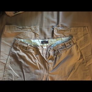 Khaki cotton pants