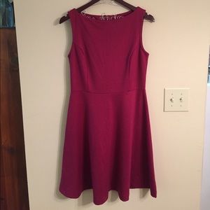 Maroon A-line Dress