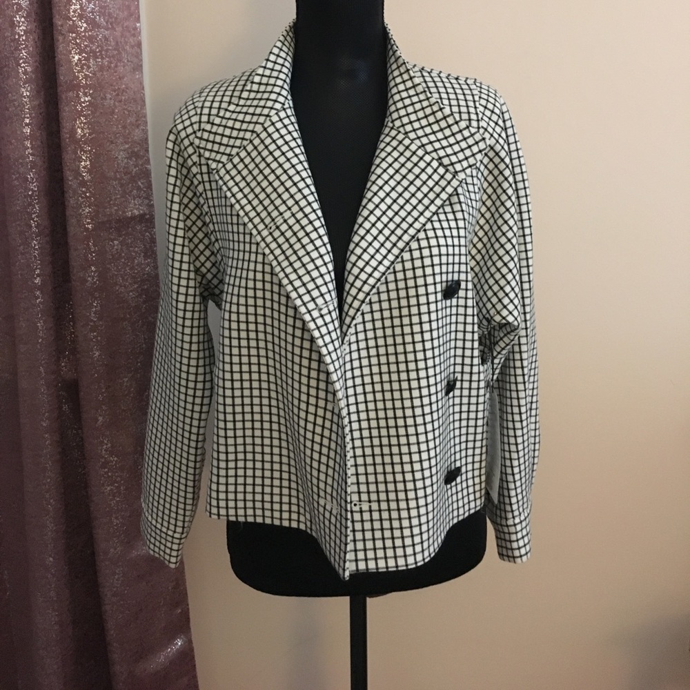 NWOT Windowpane Jacket