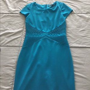 Aqua short sleeved dress
